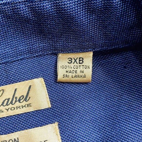 Roundtree & Yorke Gold Label Men's 3XB Non Iron Perfect Performance Button Down - Picture 5 of 9